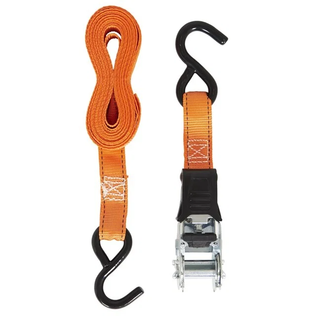 05506 – HAMPTON PROD Tie Down Strap, Cargo Tie Down 15 Feet Length X 1 Inch Width 500 Pound Load Capacity 1500 Pound ...